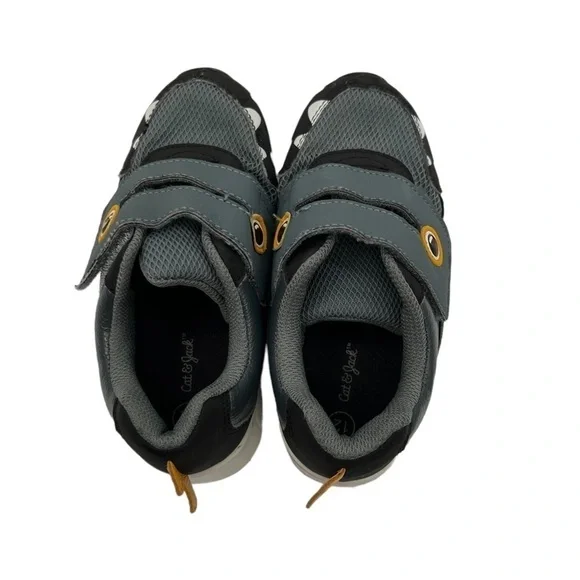 Cat & Jack Gray Shark Hook And Loop Sneakers Size 12 Toddler Boy's - Picture 5 of 9